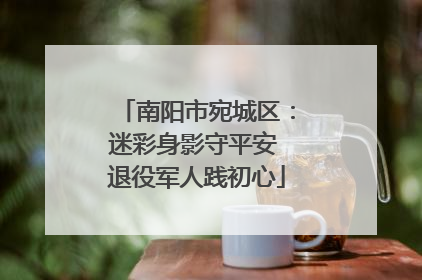 南阳市宛城区：迷彩身影守平安 退役军人践初心